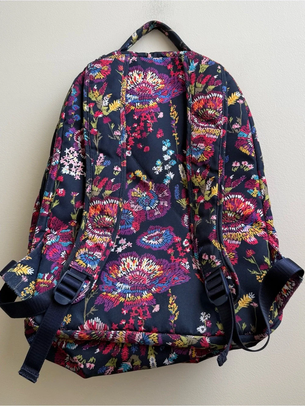 Vera Bradley Essential Backpack Midnight Wildflowers floral